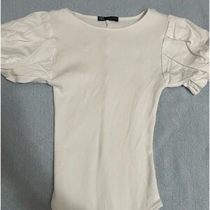 ZARA puff sleeve BodySuit